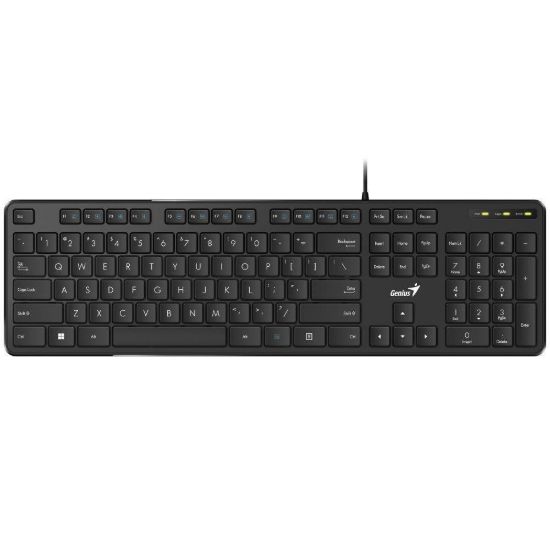 Obrázek GENIUS klávesnice Slimstar M200 Copilot / Drátová/ USB/ černá/ CZ+SK layout