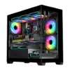 Obrázek Počítačová skříň Darkflash C218M + 6 ventilátorů ARGB (černá)