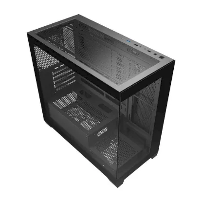 Obrázek Počítačová skříň Darkflash C218M + 6 ventilátorů ARGB (černá)
