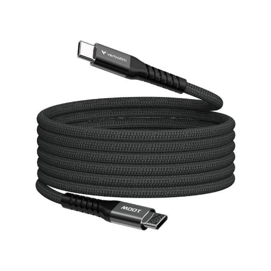 Obrázek VERBATIM Kabel USB- C Sync & Charge, 100 W, Magnetický, 120cm, černá