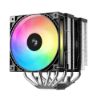 Obrázek DEEPCOOL CPU Chladič AG620 G2 ARGB, 2 x 120mm, ARGB, LGA1851, AM5, černá