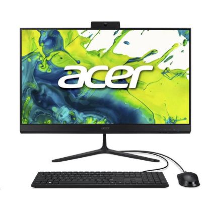 Obrázek ACER PC AiO Aspire C24- 2G_UUBR57430U_65 W, R5 7430U, 23.8" FHD, 8 GB, 512 GB SSD, UHD, W11P, Black