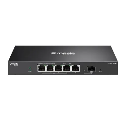 Obrázek TP- Link OMADA switch ES206XPP- M2 (5 x 2, 5GbE, 1xSFP+, 4xPoE++, 120 W, fanless)