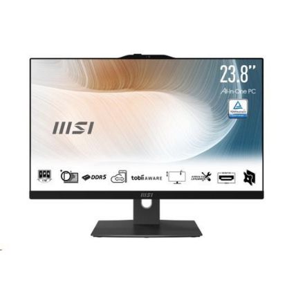 Obrázek MSI PC AiO Modern AM242P 1M- 2088XEU, Core 5 120U, 23.8 FHD, Anti- Glare, Non- Touch, 16 GB, 512 GB SSD, N/ A, No OS…