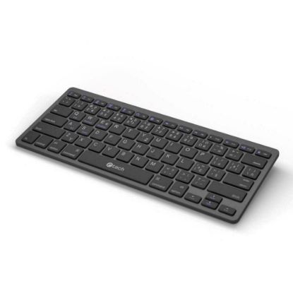 Obrázek C- TECH Klávesnice KB- 120S Dual mode, bezdrátová, BT5.0 + 2, 4GHz, USB nano receiver, CZ/ SK