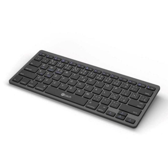 Obrázek C- TECH Klávesnice KB- 120S Dual mode, bezdrátová, BT5.0 + 2, 4GHz, USB nano receiver, CZ/ SK