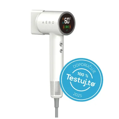 Obrázek AENO Fén na vlasy HD4 - vysokorychlostní fén, technologie Dynamic Heat, Ionizace, LCD displej