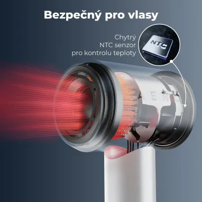 Obrázek AENO Fén na vlasy HD4 - vysokorychlostní fén, technologie Dynamic Heat, Ionizace, LCD displej
