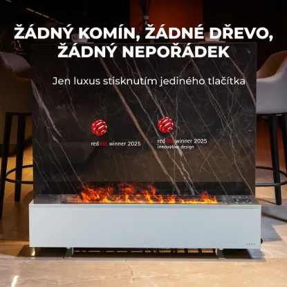 Obrázek AENO FH1S Chytré Topení,konvekce + efekt plamene, 2000W, Bílá