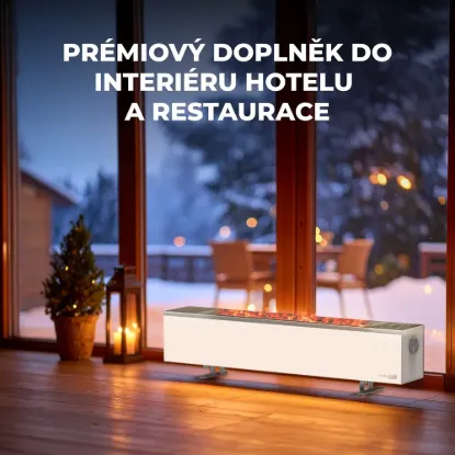 Obrázek AENO FH1S Chytré Topení,konvekce + efekt plamene, 2000W, Bílá