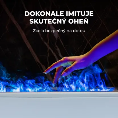Obrázek AENO FH2S Chytré Topení,konvekce + efekt plamene, 2000W, Černá