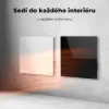 Obrázek AENO GH12s Quadro Chytré Topení, infrared + konvekce, tvrzené sklo, 500W, 50x50cm, Černá