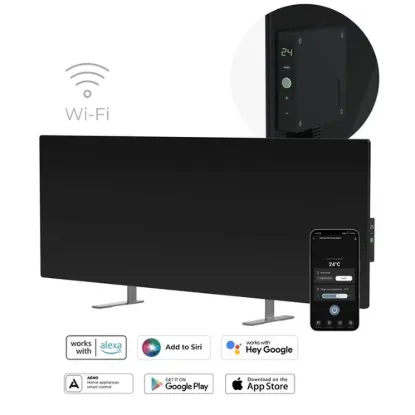 Obrázek AENO GH4s Chytré Topení, infrared + konvekce, tvrzené sklo,LED displej, 700W, Černá