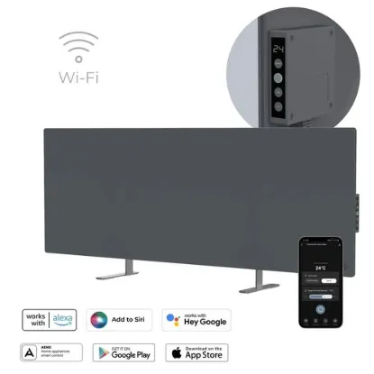 Obrázek AENO GH5s Chytré Topení, infrared + konvekce, tvrzené sklo,LED displej,  700W, Šedá