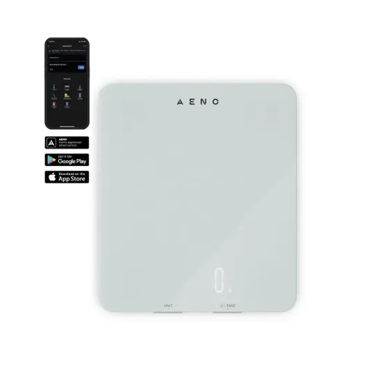 Obrázek AENO Chytrá kuchyňská váha KS1 - 2g až 8kg s přesností na 1g, bluetooth, bílá