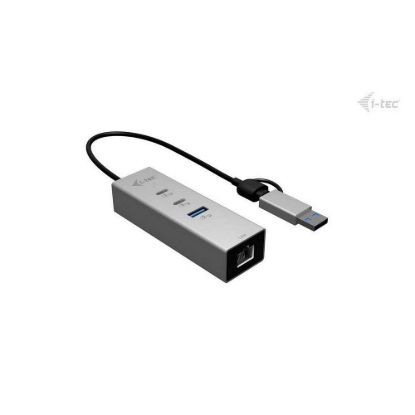 Obrázek i- tec USB- C/ USB- A Metal HUB 3 (2x USB- C, 1x USB- A) Port + 2.5GLAN