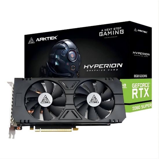 Obrázek ARKTEK VGA NVIDIA GeForce RTX 2060 Super Hyperion 8 GB, RTX 2060 Super, 8 GB GDDR6, 1xDP, 1xHDMI, 1xDVI