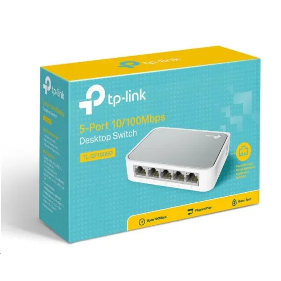 Obrázek TP- Link switch TL- SF1005D (5 x 100Mb/ s, fanless)