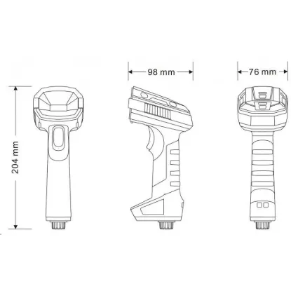 Obrázek Virtuos CCD 2D DP M průmyslová čtečka HT- 880DP M, USB, tmavě šedá