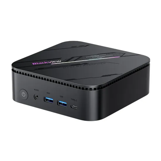 Obrázek BLACKVIEW miniPC MP100 Pro i3-1215U 4.4Ghz 16/512GB,WiFi 6,BT 5.2,RJ45,1xUSB-C,6xUSB 3.1,1xPD,1xHDMI,1xDP,jack,W11Pro