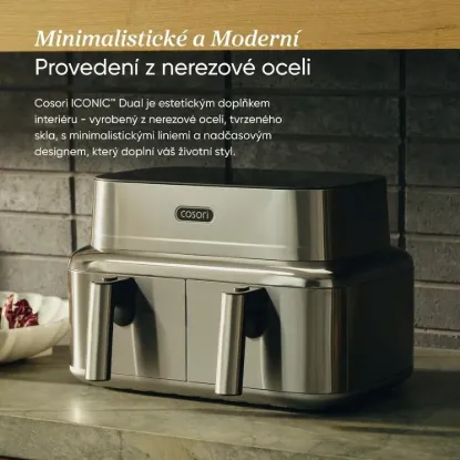Obrázek Cosori Iconic Dual 8, 6l nerez