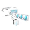 Obrázek GIGABYTE Vodní chladič EAGLE ICE 360, 3 x 120mm, ARGB, LGA1851, AM5, bílá