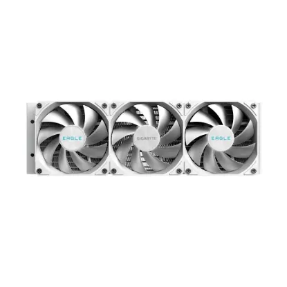 Obrázek GIGABYTE Vodní chladič EAGLE ICE 360, 3 x 120mm, ARGB, LGA1851, AM5, bílá