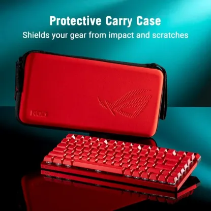 Obrázek ASUS klávesnice ROG Falchion ACE 75 HE Lava Red, Mechanická, USB- C, US, červená
