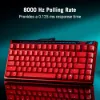 Obrázek ASUS klávesnice ROG Falchion ACE 75 HE Lava Red, Mechanická, USB- C, US, červená