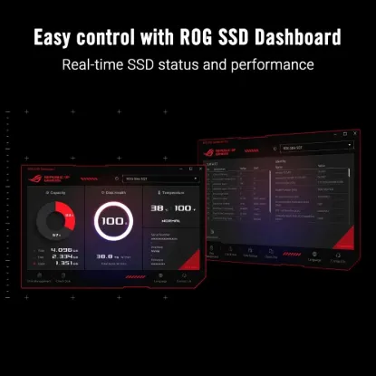 Obrázek ASUS Externí box pro SSD M.2 ROG STRIX AIOLOS, USB 3.2 Gen 2 x 2, ARGB, černá
