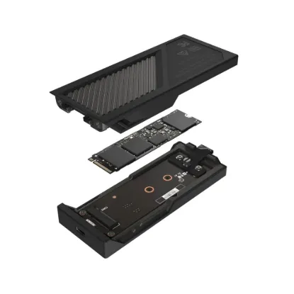 Obrázek ASUS Externí box pro SSD M.2 ROG STRIX AIOLOS, USB 3.2 Gen 2 x 2, ARGB, černá