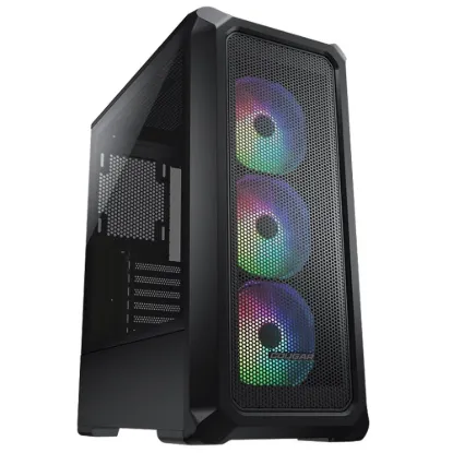 Obrázek COUGAR PC skříň ARCHON 2 Mesh RGB Black Mid Tower Mesh Front Panel 3 x ARGB Fans 3mm TG Left Panel
