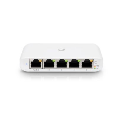Obrázek Ubiquiti Switch UniFi Compact USW-Flex-Mini, 5-Port Gigabit, PoE-in, USB-C, 5 kusy