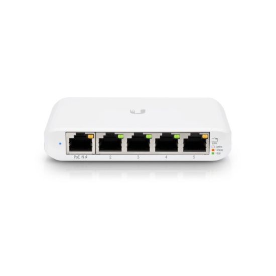 Obrázek Ubiquiti Switch UniFi Compact USW-Flex-Mini, 5-Port Gigabit, PoE-in, USB-C, 5 kusy