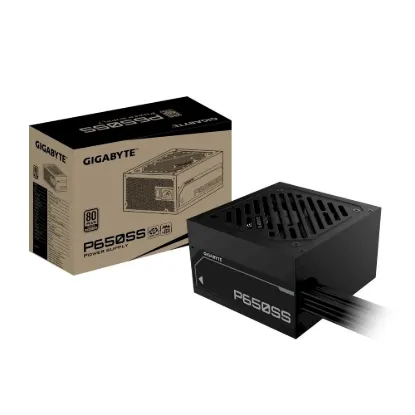 Obrázek GIGABYTE zdroj P650SS, 650 W, 80+ Silver, 120mm, ATX 3.0, černá