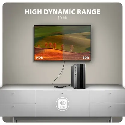 Obrázek AXAGON RVD- HI20N, DisplayPort - > HDMI 2.0b redukce / adaptér, 4K/ 60 Hz