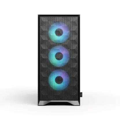 Obrázek FRACTAL DESIGN skříň Pop 2 Air Black TG ARGB, 2x USB 3.0, 3x 120mm ARGB Fan, bez zdroje, ATX