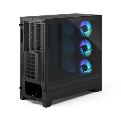 Obrázek FRACTAL DESIGN skříň Pop 2 Air Black TG ARGB, 2x USB 3.0, 3x 120mm ARGB Fan, bez zdroje, ATX