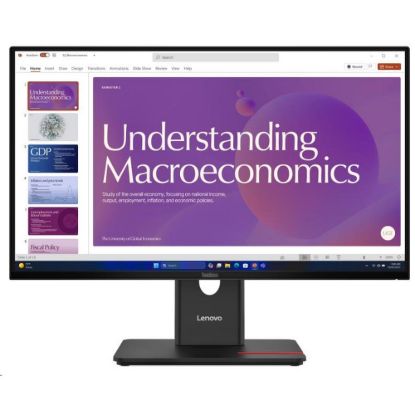 Obrázek LENOVO LCD T24D- 40 - 23.8", IPS, 16: 9, 1920 x 1080, 120 Hz, 250cd/ m2, 1500: 1, 4 ms, USB- C(96 W PD), HDMI, DP, DP…