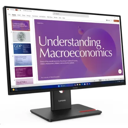 Obrázek LENOVO LCD T24D- 40 - 23.8", IPS, 16: 9, 1920 x 1080, 120 Hz, 250cd/ m2, 1500: 1, 4 ms, USB- C(96 W PD), HDMI, DP, DP…
