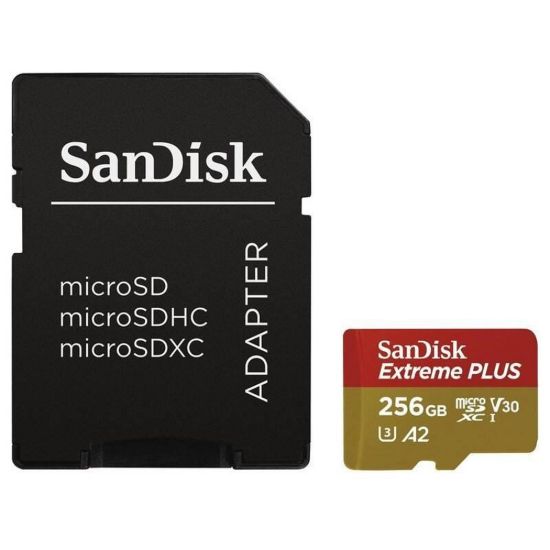Obrázek SanDisk micro SDXC karta 2 TB Extreme PLUS (200 MB/ s Class 10, UHS- I U3 V30) + adaptér