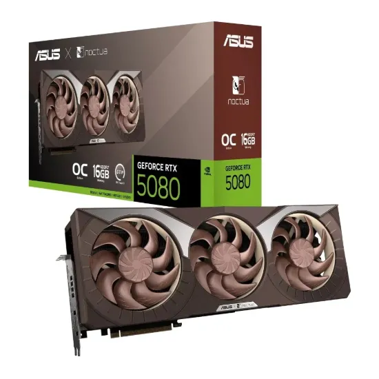 Obrázek VGA ASUS Noctua Edition GeForce RTX 5080 16GB GDDR7 OC
