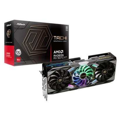 Obrázek ASRock VGA AMD Radeon RX 9070 XT Taichi 16 GB OC, RX 9070 XT, 16 GB GDDR6, 3xDP, 1xHDMI