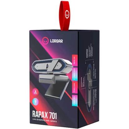 Obrázek LORGAR kamera RAPAX 701 pro Streaming, 2K 1080P/60fps, 1/3",4Mega CMOS Sensor, Auto Focus, modrá