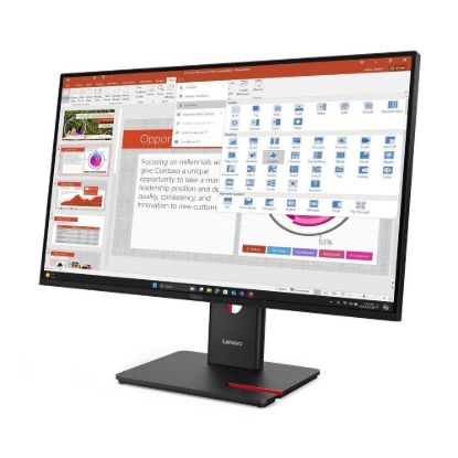 Obrázek LENOVO LCD T27- 40 - 27", IPS, matný, 16: 9, 1920 x 1080, 120 Hz, 4 ms, 300cd/ m2, 1500: 1, HDMI, DP, VGA, USB Hub…