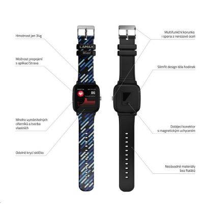 Obrázek LAMAX BCool Black - chytré hodinky pro děti
