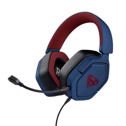 Obrázek TRUST sluchátka GXT 492SM CARUS Superman, PS5 Gaming Headset, modrá