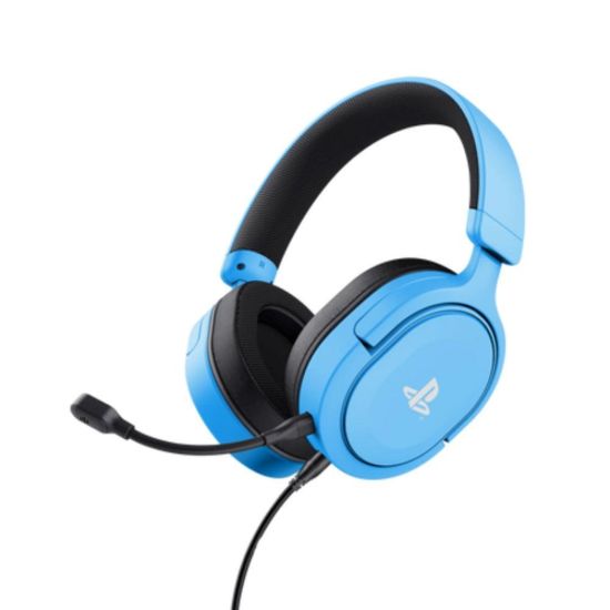 Obrázek TRUST sluchátka GXT 498B FORTA PS5 Gaming Headset, Sony Licensed, modrá
