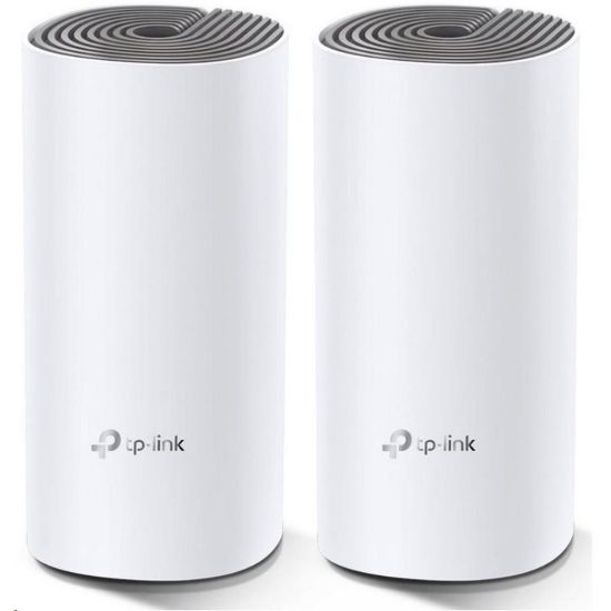 Obrázek TP- Link Deco E4(2- pack) WiFi5 Mesh (AC1200, 2, 4GHz/ 5GHz, 2 x 100Mb/ sLAN/ WAN)
