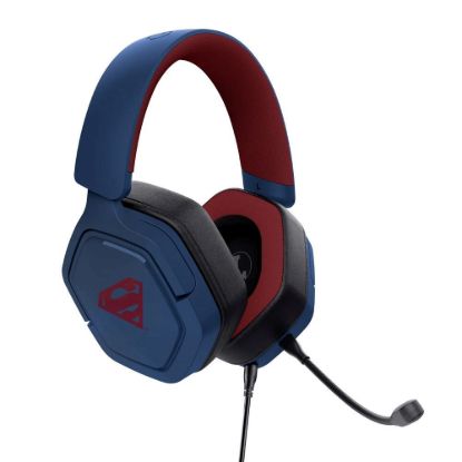 Obrázek TRUST sluchátka GXT 492SM CARUS Superman, PS5 Gaming Headset, modrá